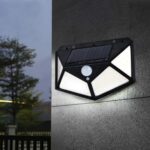 BUFFER® 100 Ledli 3 Farklı Aydınlatma Ayarlı Solar Güneş Enerjili Hareket Sensörlü Bahçe Duvar Lambası - Görsel 4