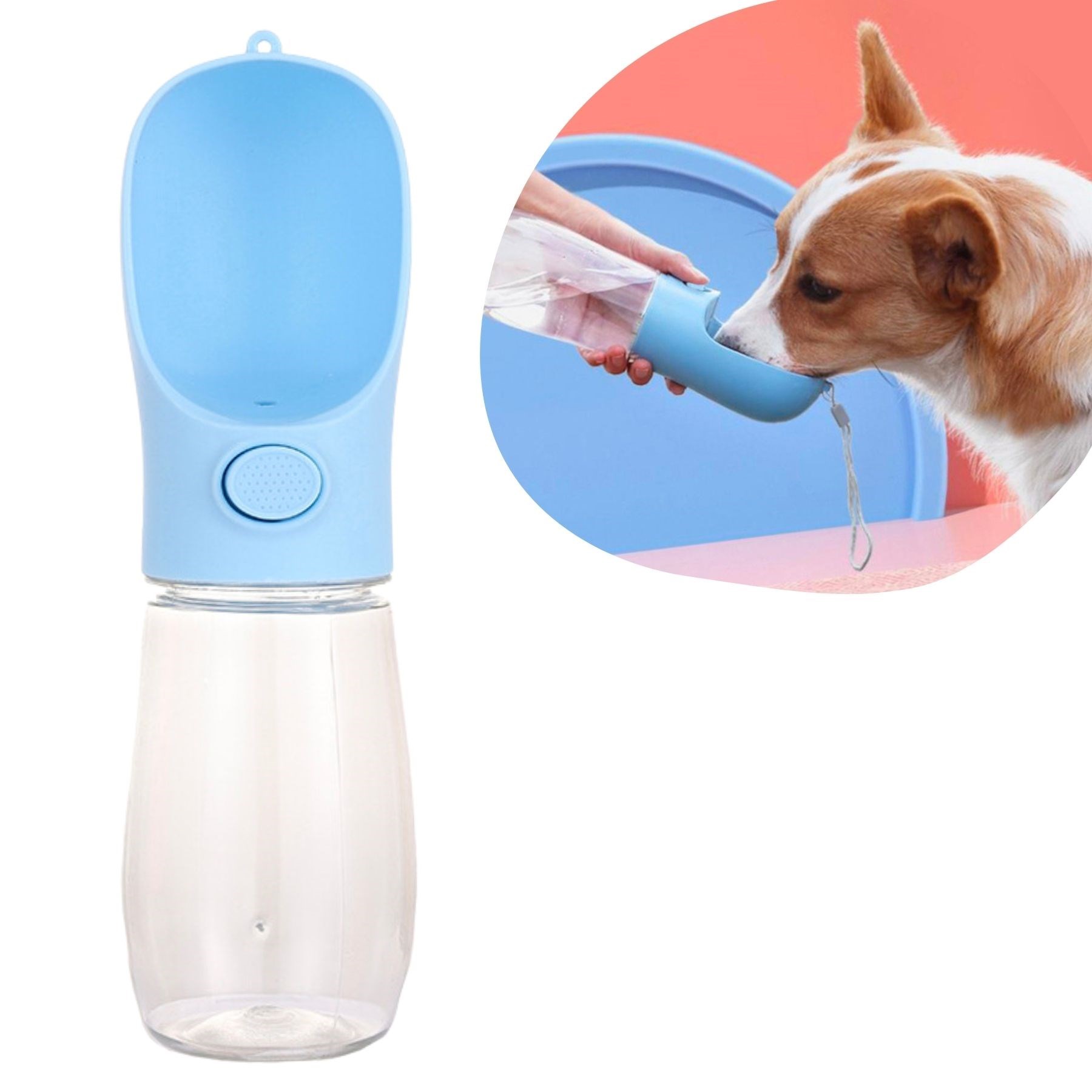 BUFFER® 450 ml Taşınabilir Butonlu Evcil Hayvan Suluğu BUFFER® 450 ml Taşınabilir Butonlu Evcil Hayvan Suluğu