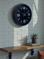 Black Royal Tasarım 40 cm Metal Duvar Saati - Görsel 2
