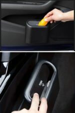 BUFFER® Araç İçi Takılarak Sabitlenebilen Mini Kapaklı Çöp Kovası - Görsel 7