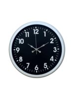White Pure Kontrast 40 Cm Metal Duvar Saati - Görsel 4