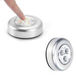BUFFER® Kablosuz Spot Pilli Dokunmatik Led Lamba 3 Ledli Dolap Lambası - Görsel 6