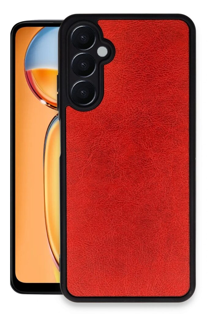 Mey İthalat®  Samsung Galaxy A05S Kılıf Aras Deri Kapak - Kırmızı