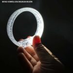 Mey İthalat® Beyaz-Gümüş Led Işıklı Baskı Yapılabilen Pilli Bileklik Bilezik 1