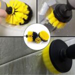 BUFFER® 3lü Matkap Ucu Banyo Küvet Duşakabin Araba Tekerliği Koltuk Yıkama Temizleme Fırçası Seti - Görsel 3