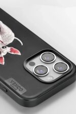 Mey İthalat®  iPhone 16 Pro Max Perma Desenli Kapak - Siyah - Görsel 2