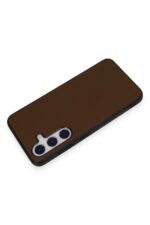 Mey İthalat®  Samsung Galaxy S24 Kılıf Taft Kapak - Kahverengi - Görsel 2
