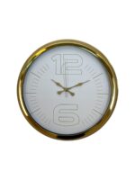 Elegant White Gold 40 Cm Metal Duvar Saati - Görsel 4