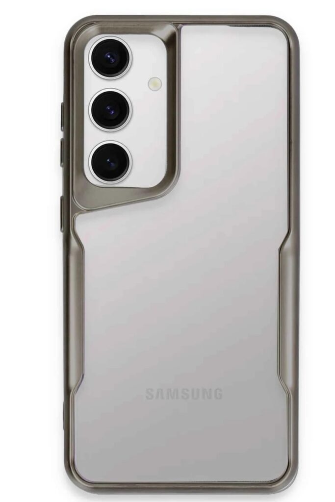 Mey İthalat®  Samsung Galaxy S24 Kılıf Boyi Silikon Kapak - Titan Gri