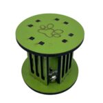 BUFFER®  Mini Silindir Eğlenceli Renkli Sağlam Küçük Pati İzi Şekilli Kedi Oyuncağı - Görsel 3