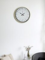36 Cm Krem 24 Saat Göstergeli Duvar Saati