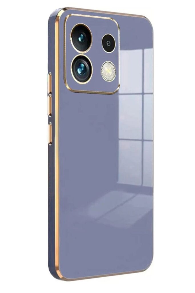 Mey İthalat®   Poco M6 Pro 4G Kılıf Volet Silikon - Mavi
