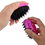 BUFFER® Neon Pembe Düzleştirici Tarak Geniş AralıklıHer Saç Tipine Uygun Fırçalı Saç Düzleştirici - Görsel 5
