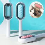 BUFFER® Evcil Hayvanlar İçin Çift Taraflı Pet Fırçası Nemli Tüy Tarama Tarağı - Görsel 2