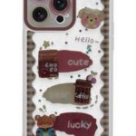 Mey İthalat®  iPhone 14 Pro Kılıf Sweet Desenli Silikon Kapak - Şeffaf