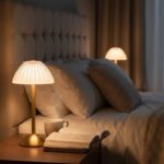 BUFFER® Uzun Mantar Çizgili Model LED Masa Lambası – Dokunmatik, 3 Renk Işık Modlu, Şarjlı Dekoratif Gece Lambası - Görsel 4