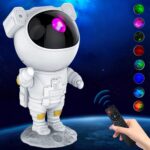 BUFFER® Uzaktan Kumandalı ve Zamanlayıcılı Farklı Renk Işık Modlu Astronot Projektör Gece Lambası - Görsel 3