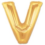 Mey İthalat® V Harf Folyo Balon Altın Renk  40 inç