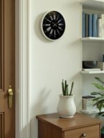 36 Cm Krem Modern Duvar Saati - Görsel 2