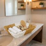 BUFFER® Dikdörtgen Çift Renkli Plastik Rattan Ekmek ve Meyve Sepeti - Çok Amaçlı Banyo ve Mutfak Düzenleyici - Yıkanabilir Tezgâh Üstü Organizer - Görsel 4