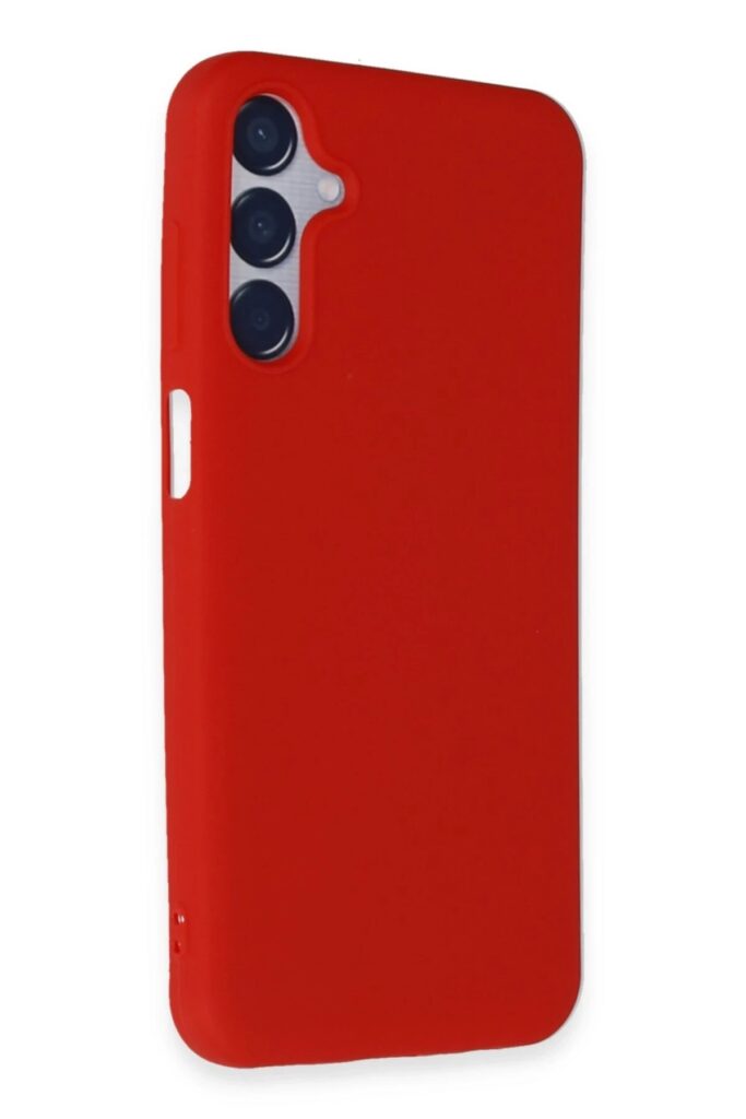 Mey İthalat®  Samsung Galaxy M15 Kılıf First Silikon - Kırmızı