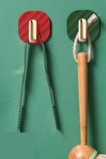 BUFFER® 2li Yapışkanlı Retro Askılık Dolap Kapak Kulpu Yeşil - Görsel 7