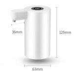 BUFFER®  Usb ile Şarj Olabilen Beyaz Damacana Pompası 1200 mA - Görsel 5