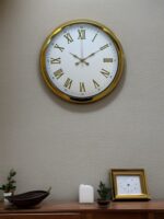 Royal White Gold 40 Cm Metal Duvar Saati