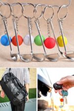 BUFFER® Gerçekçi Golf Tasarımlı Şık Anahtarlık Kolye Çanta Süsü Golf Keychain - Görsel 7
