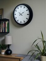 Black & White Baseline 40 Cm Metal Duvar Saati - Görsel 3