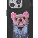 Mey İthalat®  iPhone 15 Pro Cute Desenli Kapak - Siyah