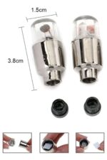 BUFFER® Araç ve Bisiklet İçin 2’li Mavi LED Hava Valfi Işık Kapakları–Gece Parlayan Lastik Lambası Sibop Kapağı - Görsel 8