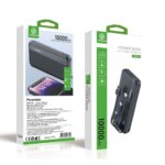 BUFFER® 10000 mAh Micro Type-C USB Lightning 4 Kablolu Hızlı Kablosuz Şarj Powerbank - Görsel 2
