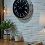 Elegance 40 Cm Metal Krom Duvar Saati