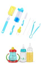 BUFFER® 7 Parça Biberon Uzun Kavanoz Termos Suluk Sürahi Yağ Şişe İçi Temizleme Fırçası Aparatı Seti - Görsel 8