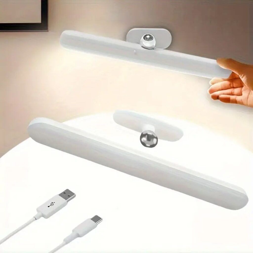 BUFFER® Dokunmatik USB İle Şarj Olabilen 27 cm Led Aydınlatma Makyaj Aynası Işığı