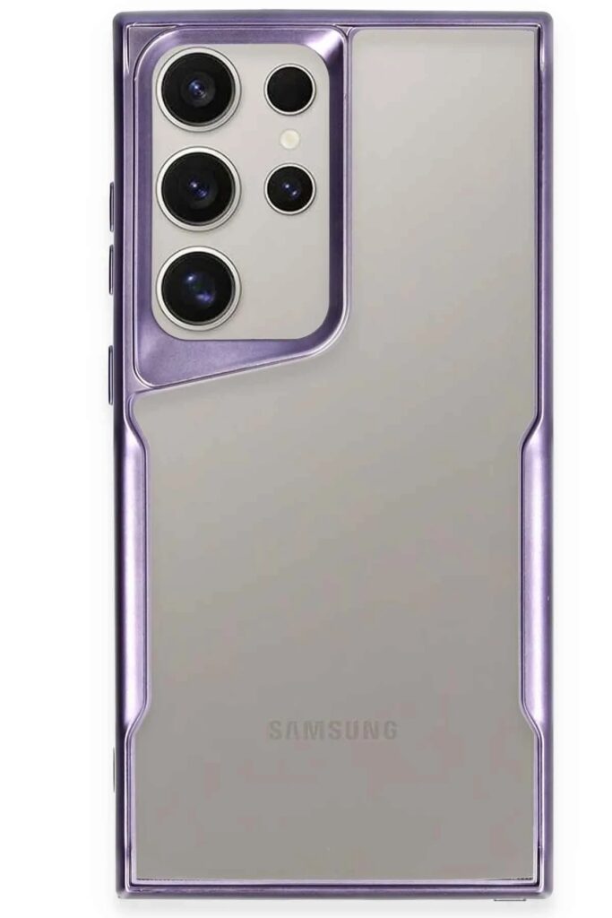 Mey İthalat®  Samsung Galaxy S23 Ultra Kılıf Boyi Silikon Kapak - Derin Mor