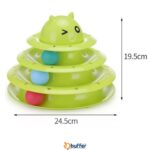 BUFFER® Tower Of Tracks Eğlenceli Üç Katlı Kedi Oyuncağı Seti Kedi Oyunu - Görsel 3