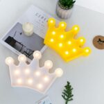 BUFFER® 3D Dekoratif Pilli Kraliçe Tacı Model Led Masa ve Gece Lambası - Görsel 2