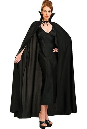 Mey İthalat® Siyah Renk Yakalı Halloween Pelerini 120 cm