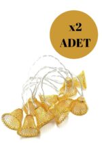 BUFFER® Parti ve Özel Gün Dekorasyonu Çan Şeklinde Metal Şerit Led Işık - Görsel 5