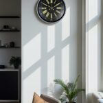 36 Cm Gri Şık Dekoratif Duvar Saati