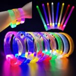 Mey İthalat® 3 Modlu Pilli LED Işıklı Esnek Parti Bilekliği Sarı - Görsel 2