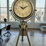 Eskitme Vintage Üç Ayaklı Masa Saati