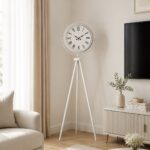 Platin Classic White Roma Tripod Ayaklı Saat