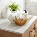 BUFFER® Kare Dalgalı Çift Renkli Plastik Rattan Ekmek ve Meyve Sepeti - Çok Amaçlı Banyo ve Mutfak Düzenleyici - Yıkanabilir Tezgâh Üstü Organizer - Görsel 4