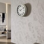 Sade Tasarım Beyaz 40 Cm Metal Duvar Saati - Görsel 2