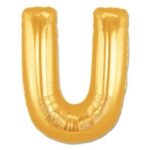 Mey İthalat® U Harf Folyo Balon Altın Renk  40 inç