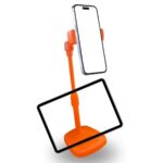 BUFFER® Masa Üstü Tablet ve Telefon Tutucu Plastik Aparat Turuncu Telefon Standı - Görsel 3