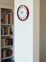36 Cm Pembe Çocuk Odası Duvar Saati - Görsel 2